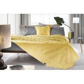 Σετ 2τμχ Κουβερλί Curves Lime 160x240 guy Laroche  100% Fine Microfiber