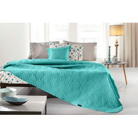 Σετ 2τμχ Κουβερλί Curves Petrol 160x240 guy Laroche  100% Fine Microfiber