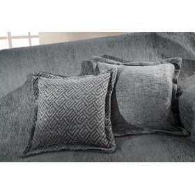 Διακοσμητική Μαξιλαροθήκη Envy Grey 45x45 guy Laroche  50% Cotton -50% Chenille