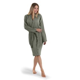 Μπουρνούζι Supreme Khaki Small + Πουγκί Καλλυντικών guy Laroche  100% Organic Cotton