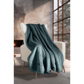 Ριχτάρι Bolzano Emerald 130x170 + Διακοσμητικό Μαξιλάρι guy Laroche  100% Velvet Pol.