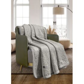 Ριχτάρι Bolzano Vison 130x170 + Διακοσμητικό Μαξιλάρι guy Laroche  100% Velvet Pol.