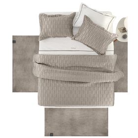 Σετ 3τμχ Alpaca Taupe guy Laroche  100% Pol. Art. fur