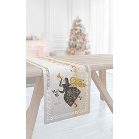 Χριστουγεννιάτικη Τραβέρσα 2036 Laser cut 40x160 Saint Clair  100% Polyester