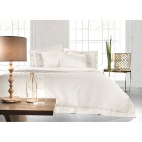 Σετ 3τμχ Παπλωματοθήκη Silky Ivory 245x255 guy Laroche  100% Cotton Satin