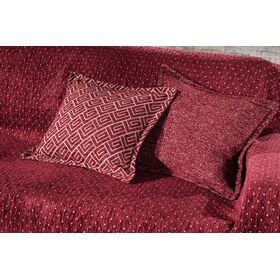 Διακοσμητική Μαξιλαροθήκη Libra Burgundy 45x45 guy Laroche red 65% Chenille / 25% Cotton -15% Polyester