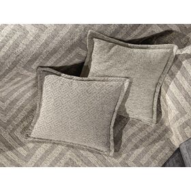 Διακοσμητική Μαξιλαροθήκη Aberon / Victior Natural 50x50 guy Laroche Ecru 65% Chenille / 25% Cotton -15% Polyester