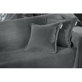 Διακοσμητικό Μαξιλάρι Rubicon Anthracite 45x45 (Χωρίς Γέμιση) guy Laroche  100% Fine Microfiber