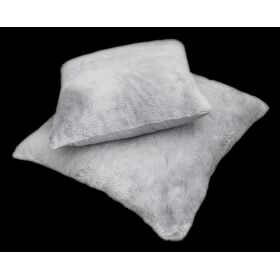 Μαξιλάρι Φιγούρας Crusty Silver 60x60 guy Laroche Silver 100% Polyester art fur Ultrasoft