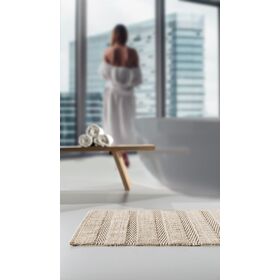 Πατάκι Μπάνιου Rocco Natural 55x95 guy Laroche Natural 100% Βαμβάκι