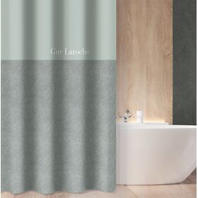 Κουρτίνα Μπάνιου Musk Aqua Grey 240x185 guy Laroche  100% Polyester, Water Repellant