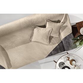Ριχτάρι Avon Camel 170x250 (Διθέσιος) + Διακοσμητικό Μαξιλάρι 40x40+3 guy Laroche  100% Polyester