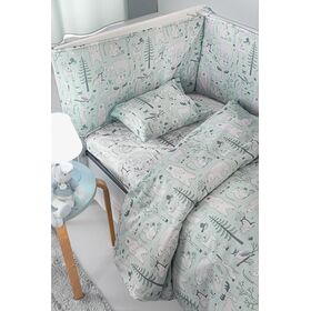 Σετ 3τμχ Βρεφική Προίκα Forest Mist guy Laroche  100% Cotton