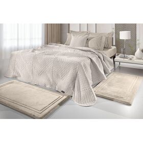 Σετ 3τμχ Χαλί Softy Sand guy Laroche  100% Pol. With Memory Foam