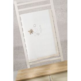 Βρεφική Κουβέρτα Freddy Πικέ 110x150 Saint Clair Ivory 100% Βαμβάκι
