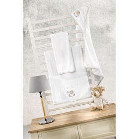Σετ 2τμx. Βρεφικές Πετσέτες Aldo Saint Clair Ivory 100% Βαμβάκι