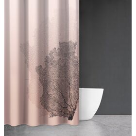 Κουρτίνα Μπάνιου Seawater des 621 old Pink με Κρίκους 240x185 Saint Clair  100% Polyester