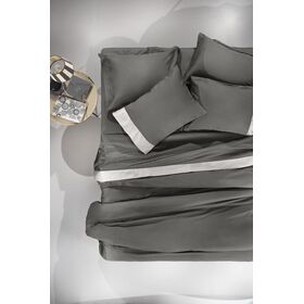 Σετ 4τμχ Σεντόνια Silky Anthracite-Silver 270x280 guy Laroche  100% Cotton Satin