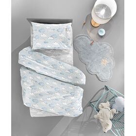Σετ 2τμx. Παπλωματοθήκη Cloudy Light Blue 165x225 guy Laroche Light Blue 100% Cotton