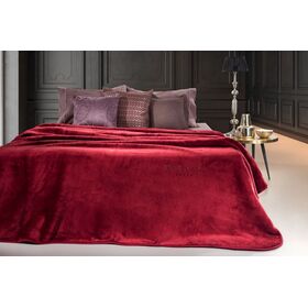 Κουβέρτα Smooth Bordeaux 160x220 guy Laroche  100% Polyester