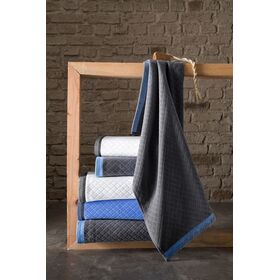 Πετσέτα Mπάνιου Nena Anthracite 70x140 guy Laroche Anthracite Combed Cotton 550 Gr/m3