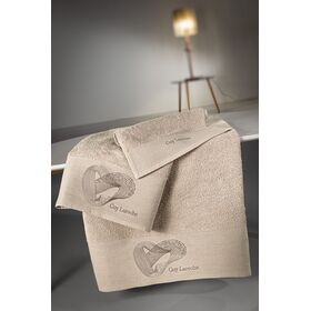Σετ Πετσέτες Μπάνιου 3τμχ Alora Sand guy Laroche Sand 100% Cotton 500 Gr/m2