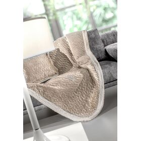 Ριχτάρι Ristretto oro 130x170 σετ 2 τμχ (2 Όψεων) guy Laroche Sand 100% Polyester Ultrasoft