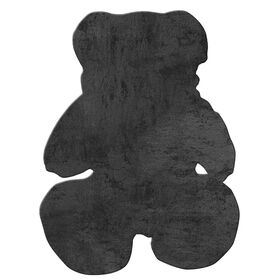 Παδικό Χαλί Feathery Black Teddy Bear 90x110