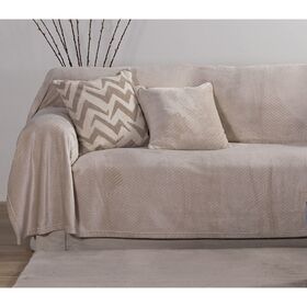 Ριχτάρι Διθέσιου 180x250 nef-nef dakari ecru 100% polyester