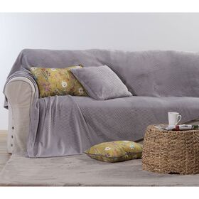 Ριχτάρι Διθέσιου 180x250 nef-nef dakari grey 100% polyester