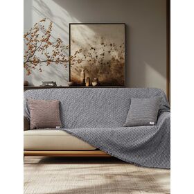 Ριχτάρι Mouve Grey Ριxτάριτριθέσιουκαναπέ:180x300