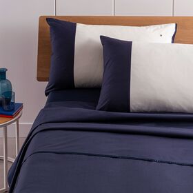 ΣΕΝΤΟΝΙ FLΑΤ   ΤΑΙLΟR 1 ΤΕΜ ΜΠΛΕ (ΝΑVΥ ) 240Χ300CΜ 100%CΟΤΤΟΝ 200ΤC  ΤΟΜΜΥ ΗΙLFΙGΕR