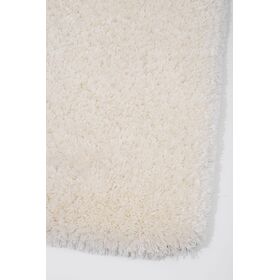 Χαλί Shaggy Λευκό Βανίλιας Monti 7053/61 - 3x4 Colore Colori