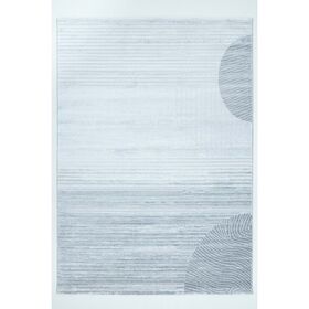 Χαλί Ezzo Veneto D293a2a Light Grey 080x150