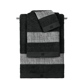 Σετ 3τμχ Πετσέτες Valley Silver-Black guy Laroche  100% Cotton 500 Gr/m 2