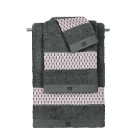 Σετ 3τμχ Πετσέτες Galleon Amethyst-Anthracite guy Laroche  100% Cotton 500 Gr/m 2