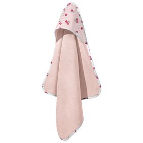 Βρεφικό Μπουρνούζι - Κάπα Cherries 75x75+36 guy Laroche  100% Cotton