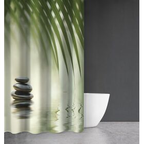 Κουρτίνα Μπάνιου zen Body des 811 με Κρίκους 180x200 Saint Clair  100% Polyester
