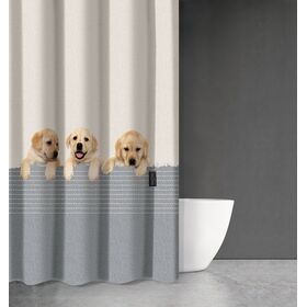 Κουρτίνα Μπάνιου Animal des 204 με Κρίκους 180x200 Saint Clair  100% Polyester