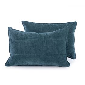 Ζεύγος Μαξιλαροθήκες 52x72cm chenille polyester nef-nef premium collection paradise - green 036335