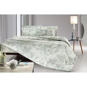 Σεντόνια Υπέρδιπλα Σετ 4τμχ. 240x265cm guy laroche christy - aqua grey​ ​cotton percale
