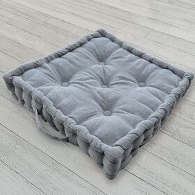 Μαξιλάρι Δαπέδου 45x45x10 melinen home hart light grey 100% Βαμβάκι