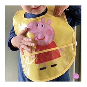 Αδιαβροχοποιημενη Σαλιαρα με Τσεπη 25,5χ38 Peppa pig - Petιτ Jour Paris