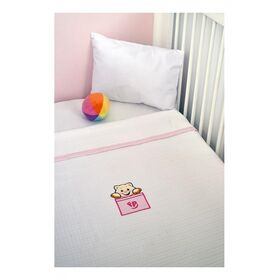 Fisher Price Πικέ Κουβέρτα Des.206 Κούνιας