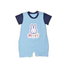 Miffy Des.11 Φορμάκι Καλοκαιρινό Σιέλ Ανοιχτό με Κέντημα 6-9 Mηνών/68 cm