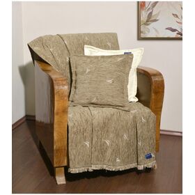 Nautica des 1004  Ριχτάρι Διθέσιο 180χ250 Σενίλ Μπεζ Logo