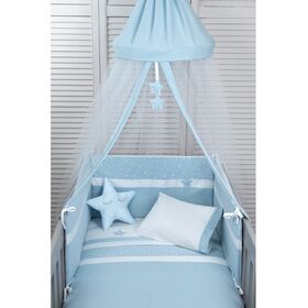 Oliver Baby Des.371 σετ Προίκας 3τ Μουσελίνα Σιέλ