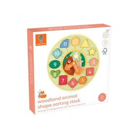 Ρολόι με  Σχήματα Woodland Orange Tree Toys
