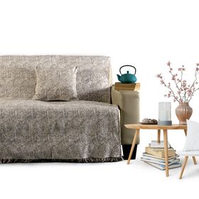 Ριχταρι Chenille Πολυθρονα 180x170cm /Vallea Taupe