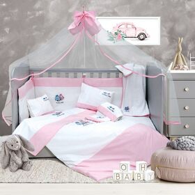 Σετ Σεντ. Bebe Κεντ. 120x170 /my Baby Cars Pink